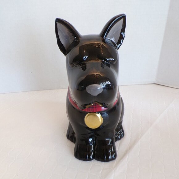 Scottish Terrier Cookie/Dog Treat Jar by Design Studio Scottie 9 1/4" #4023 - Picture 1 of 6